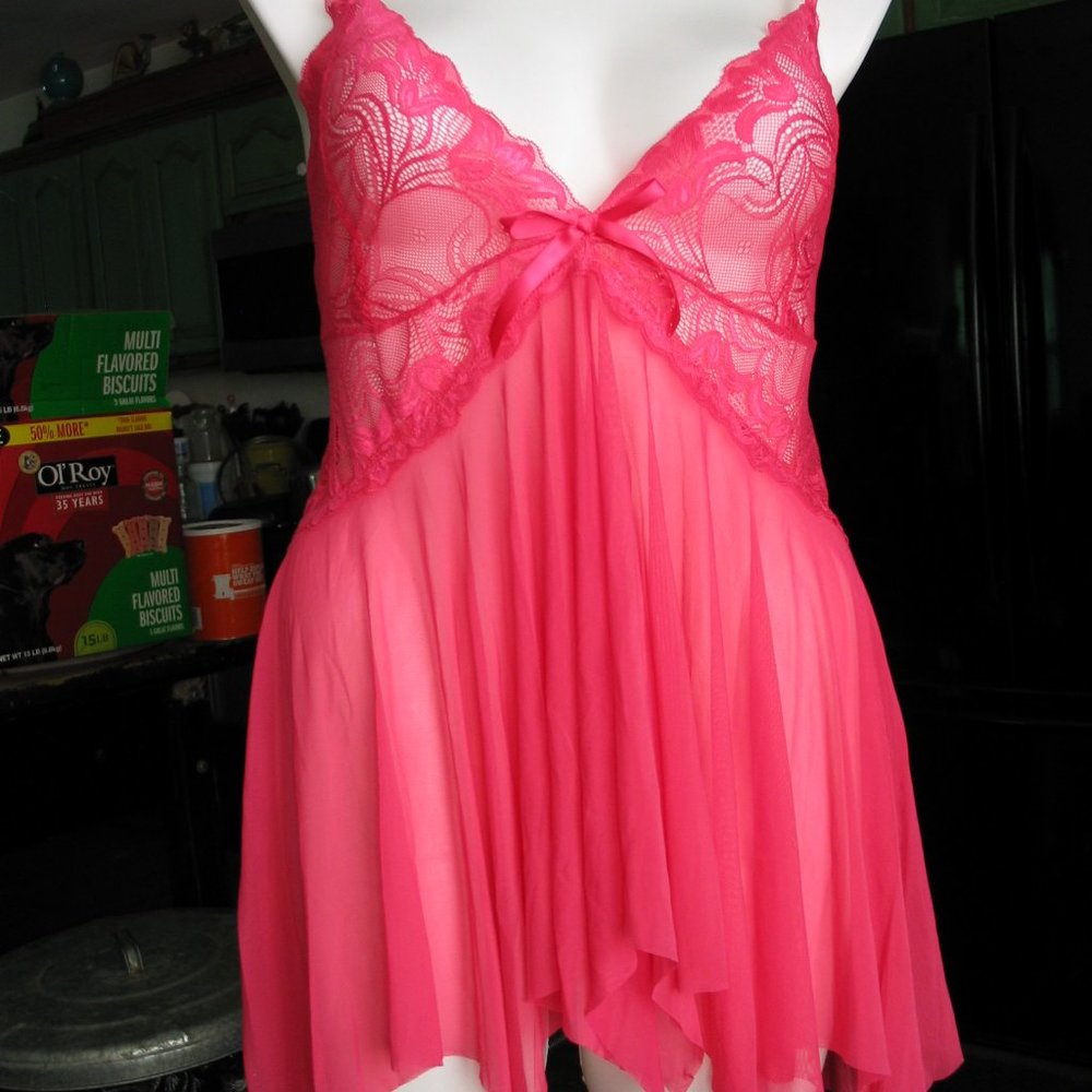 Avid Love | Magenta Babydoll  G-String 3XL...NWT